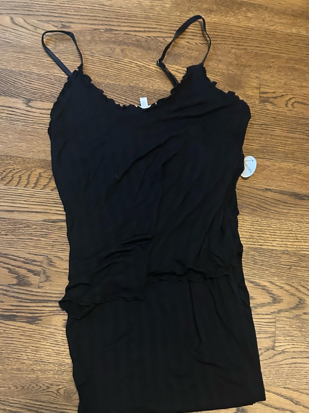 Honeydew Intimates Black Adjustable Strap 2 piece sleepwear kiss embroidered